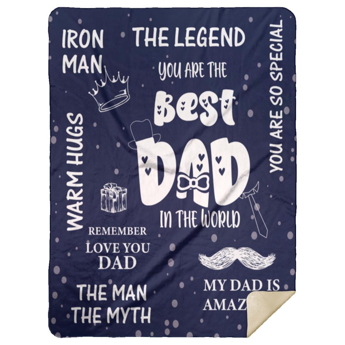 Best Dad Blanket | Happy Father's Day, Happy Birthday Gift❤️