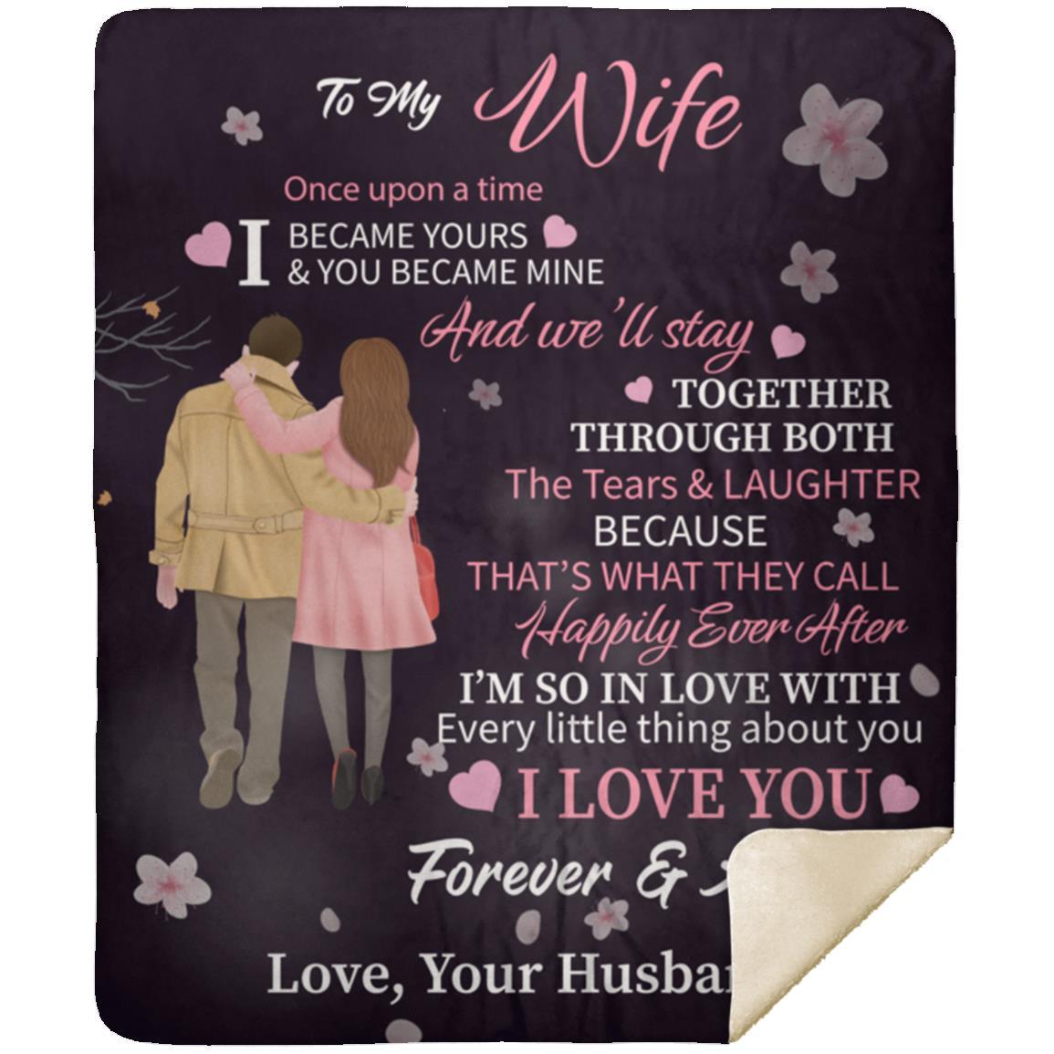 To My Wife, I'm So In Love With You Blanket, Valentine's Day Gift, Birthday Gift, Christmas Gift