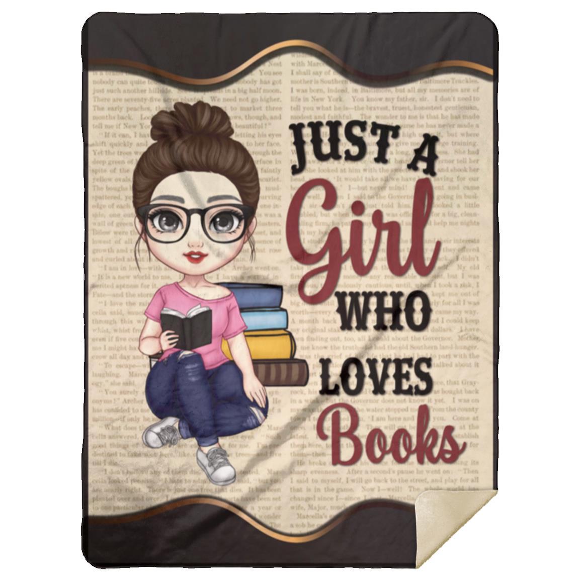 Book Lover Blanket – Just a Girl Who Loves Books