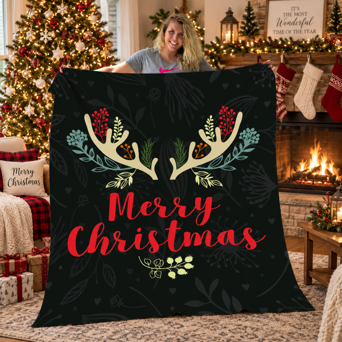 Merry Christmas – Cozy Holiday Blanket