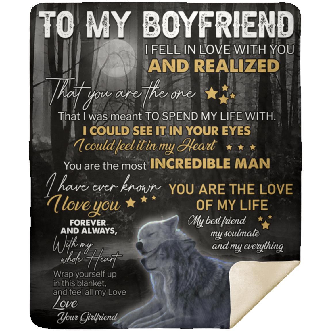 To My Boyfriend Blanket | Christmas Gift, Birthday Gift and more