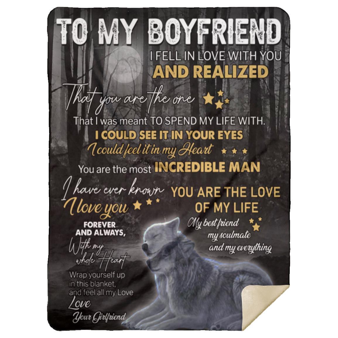 To My Boyfriend Blanket | Christmas Gift, Birthday Gift and more