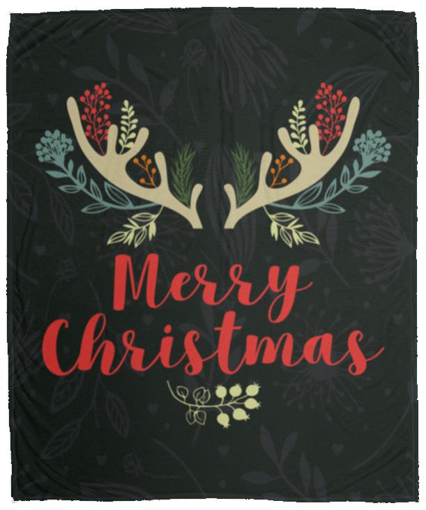 Merry Christmas Blanket, Christmas Gift for Mom, Dad, Kids