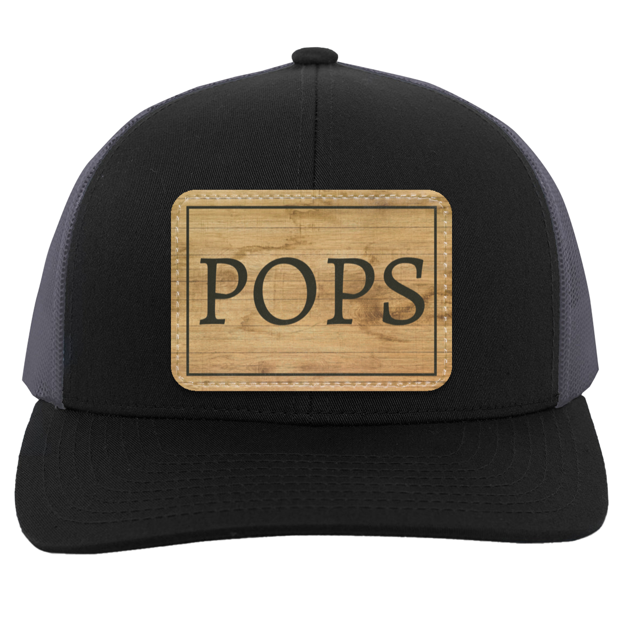 POPS - Wooden Trucker Snap Back - Patch Hat