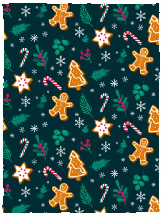 Ginger Bread Man Blanket | Christmas Gift