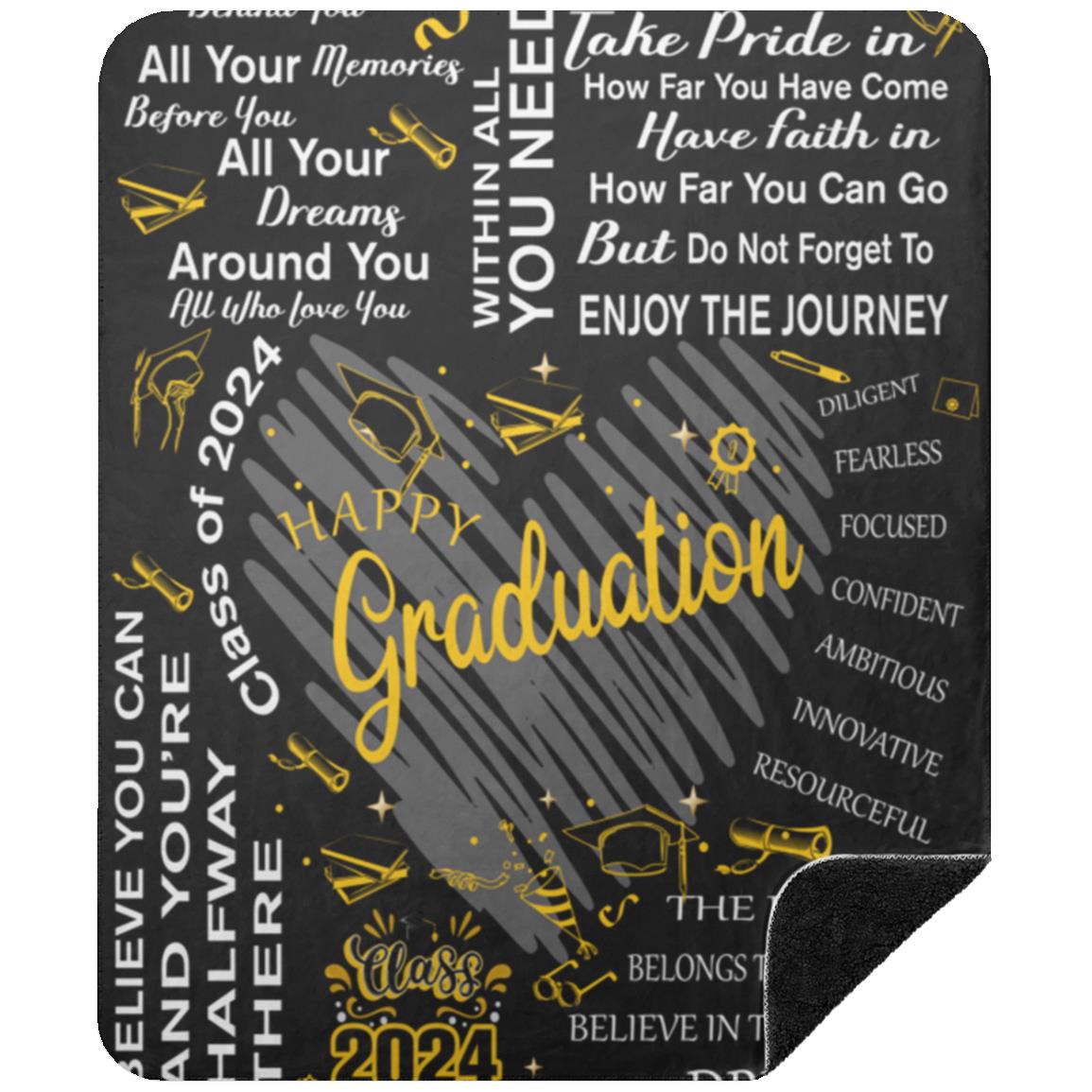 Happy Graduation Class of 2024 Blanket | Graduation Gift