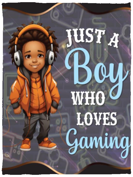 Just A Boy Who Loves Gaming Blanket | Christmas Gift, Birthday Gift