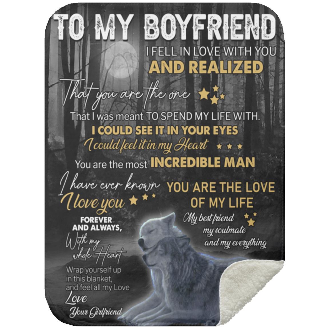 To My Boyfriend Blanket | Christmas Gift, Birthday Gift and more