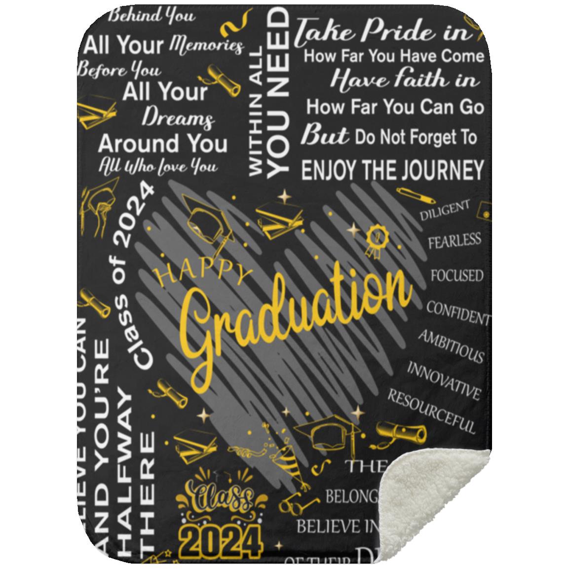 Happy Graduation Class of 2025 Blanket | Graduation Gift
