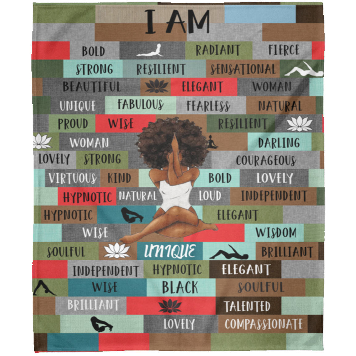 I Am | Fabulous, Radiant, Lovely | Arctic Fleece Blanket 50x60