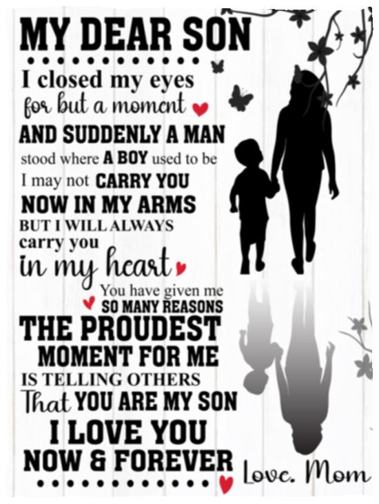 My Dear Son Blanket | Christmas Gift, Birthday Gift, Father's Day Gift