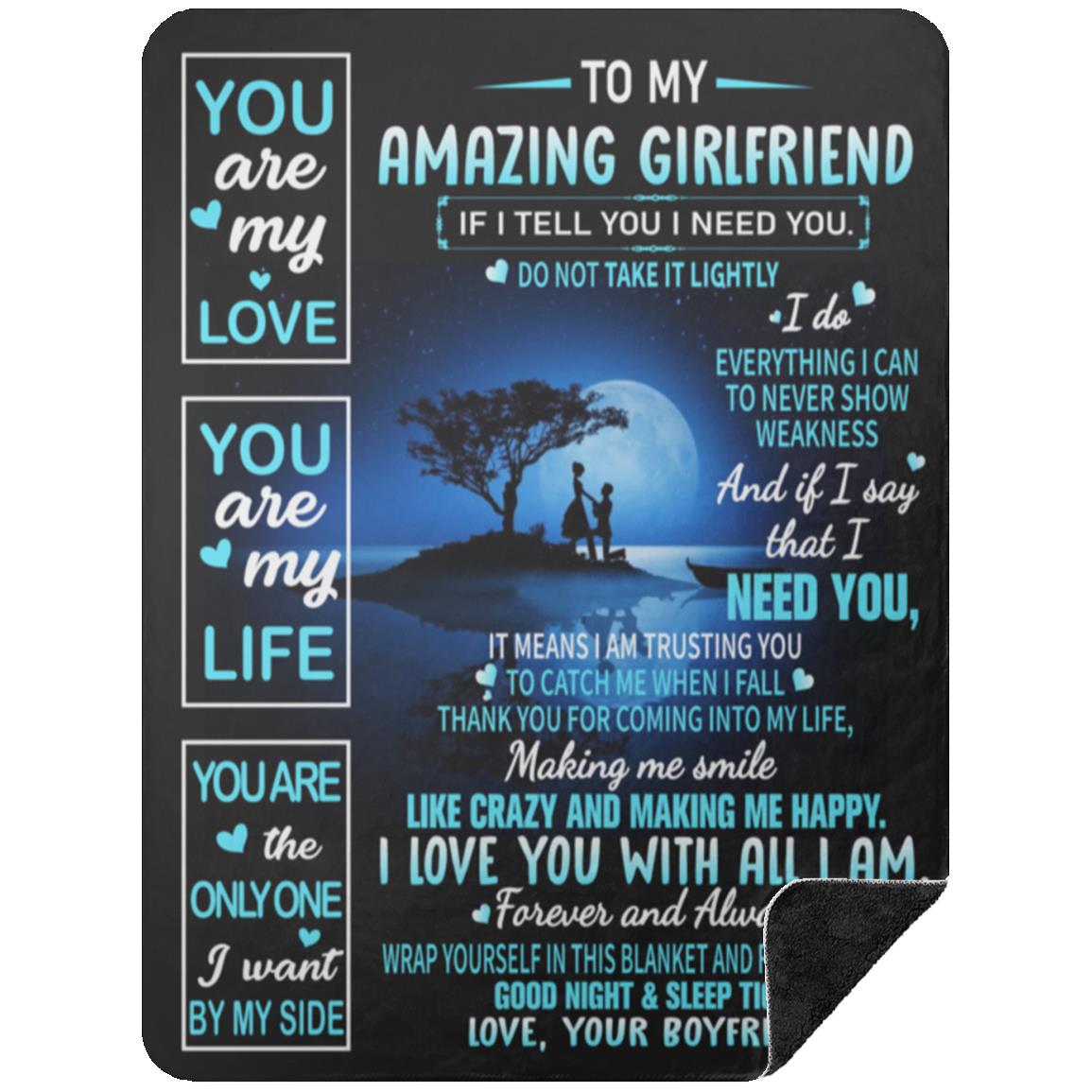 To My Amazing Girlfriend Blanket | Christmas Gift, Birthday Gift