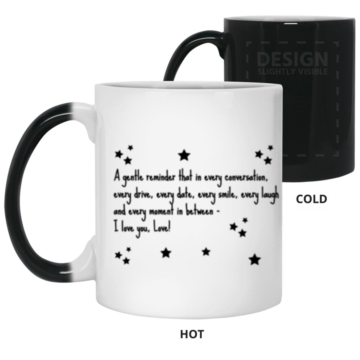 I Love You Color Changing Mug (1) I Love You 11oz Color Changing Mug
