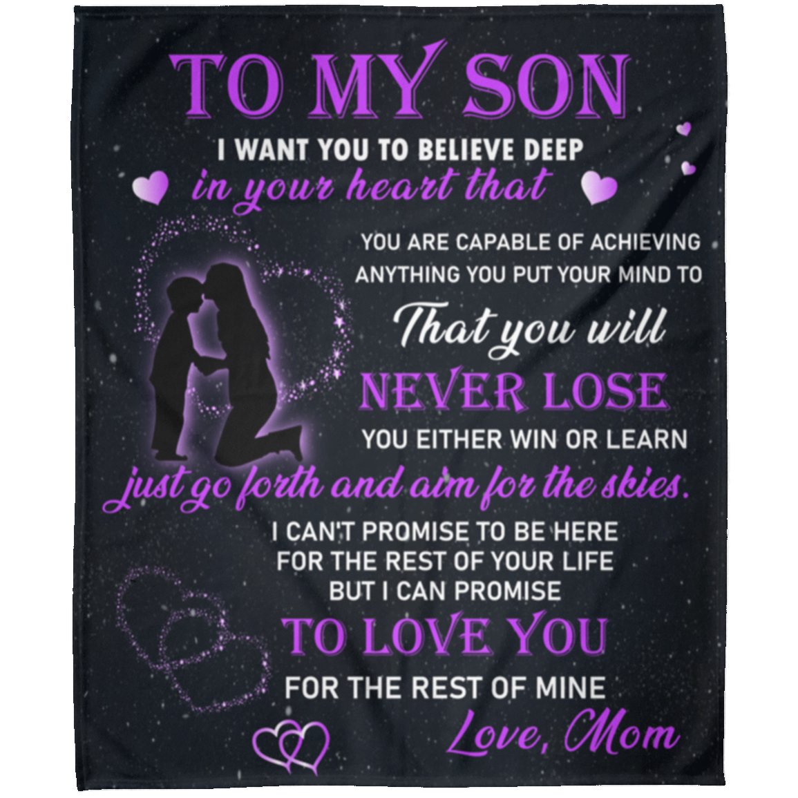 To My Son | You Are Capable of Achieving Anything | Arctic Fleece Blanket 50x60