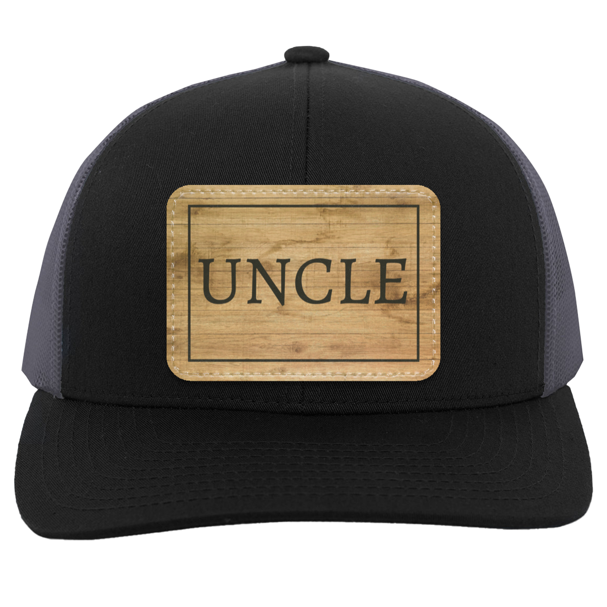 Uncle - Wooden Trucker Snap Back - Patch