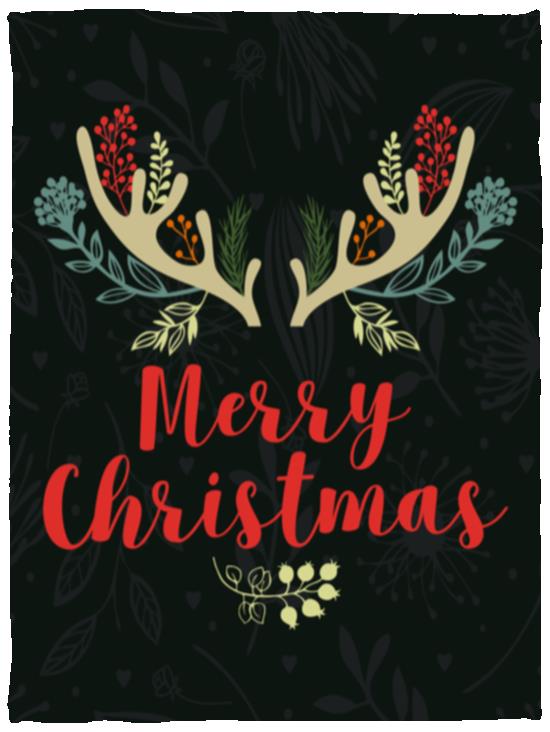 Merry Christmas Blanket, Christmas Gift for Mom, Dad, Kids
