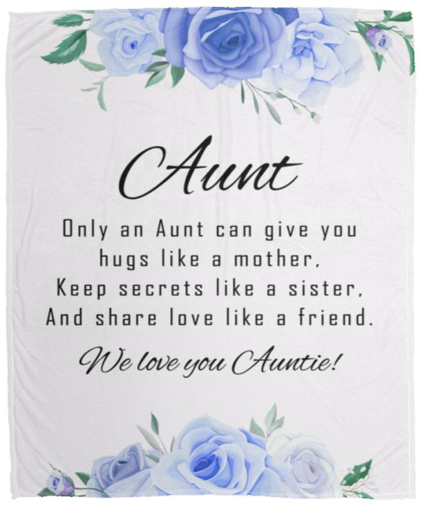 To My Aunt | We Love You Auntie | Birthday Gift, Valentine's Gift, Special Occasions