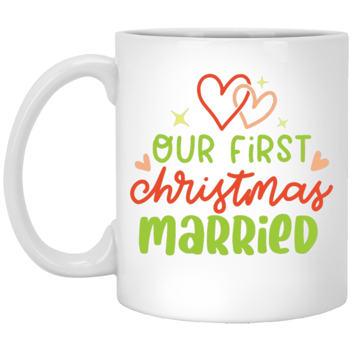 Our First Christmas Married 11 oz. White Mug