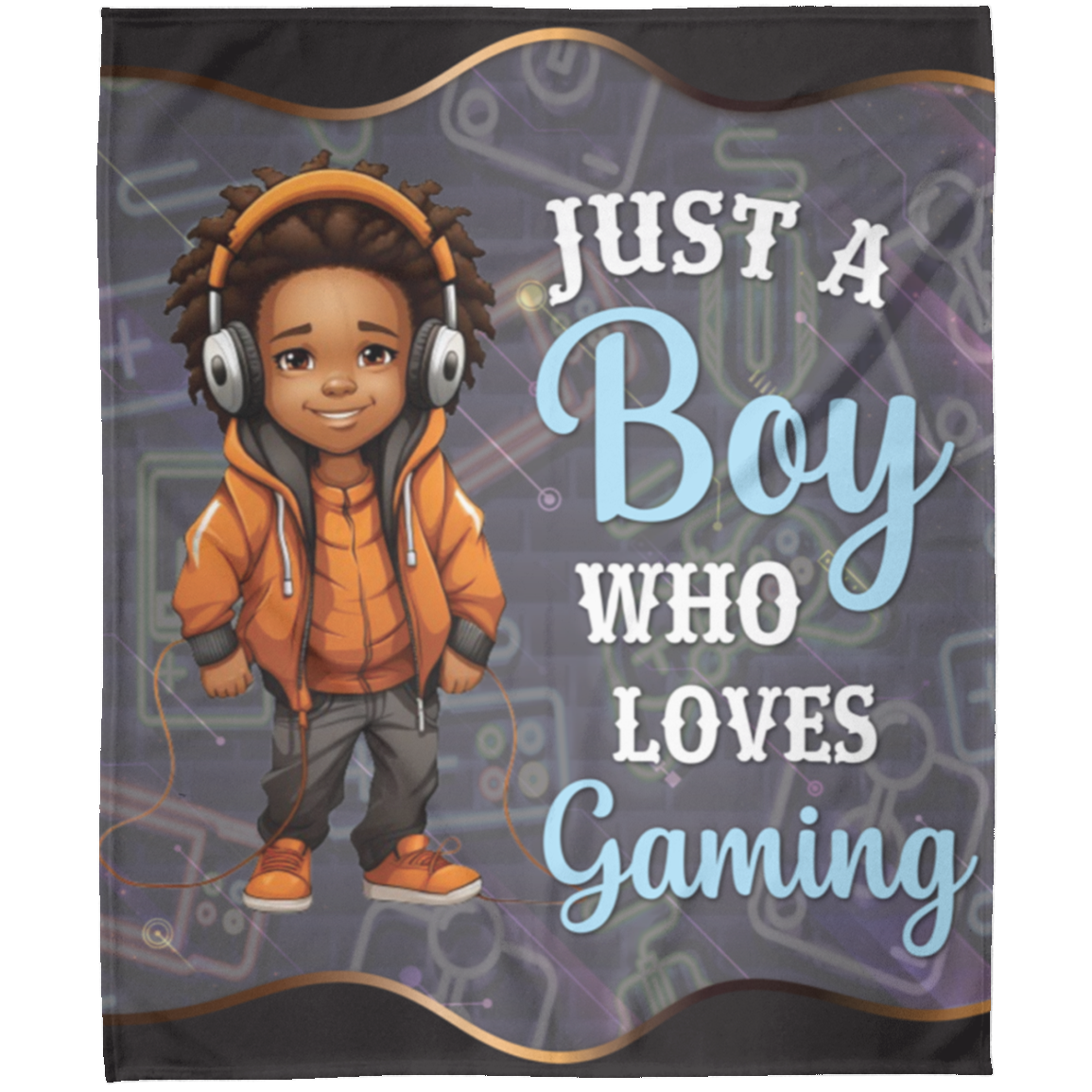 Just A Boy Who Loves Gaming | Arctic Fleece Blanket 50x60