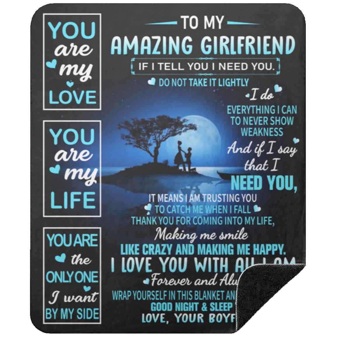 To My Amazing Girlfriend Blanket | Christmas Gift, Birthday Gift