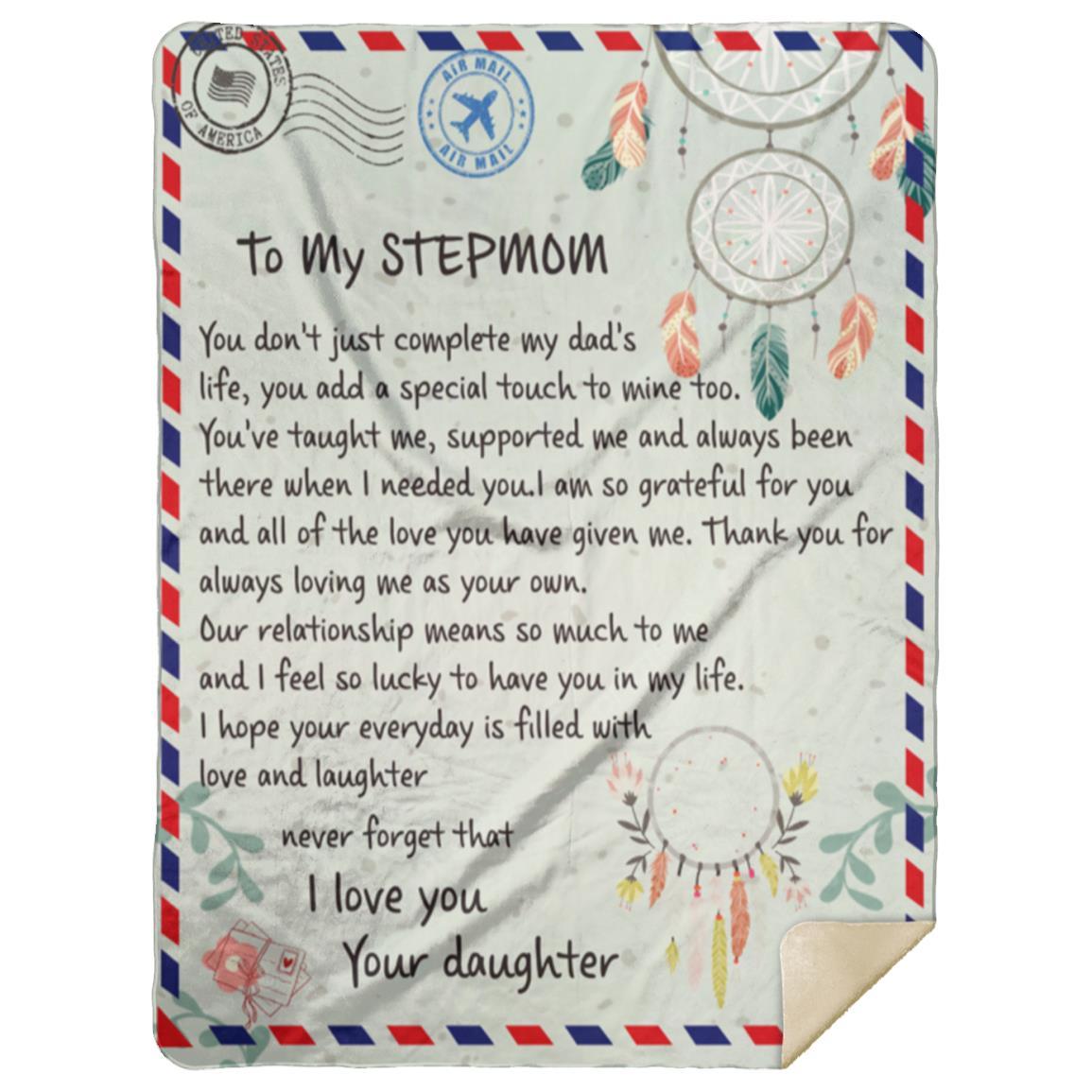To My Stepmom Blanket | Christmas gift, Mother's Day gift