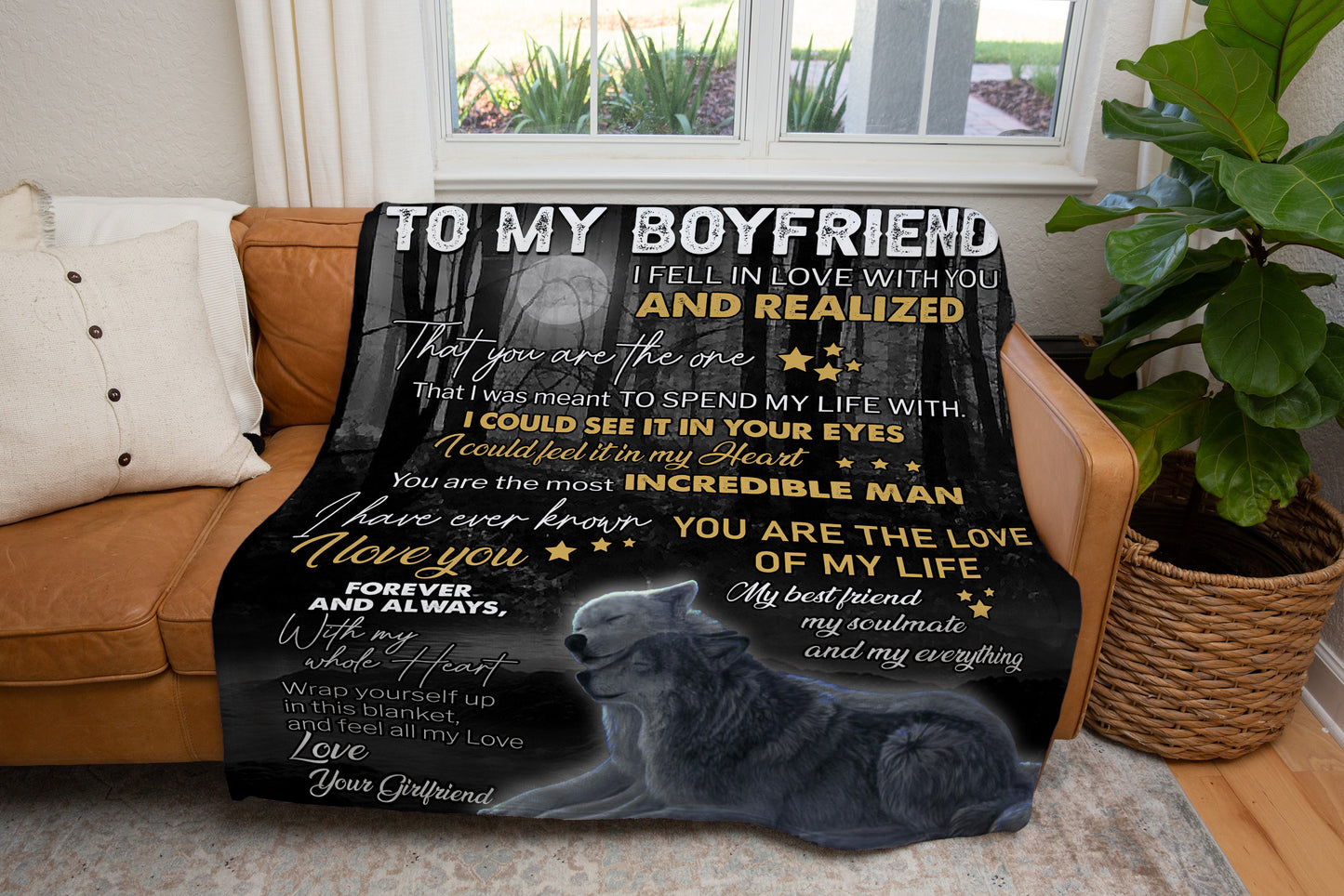 To My Boyfriend Blanket | Christmas Gift, Birthday Gift and more