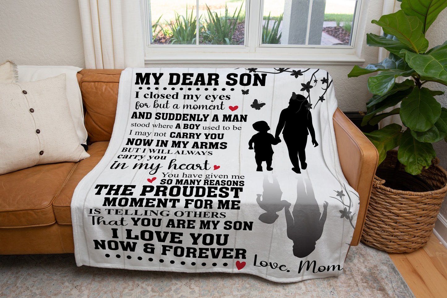 My Dear Son Blanket | Christmas Gift, Birthday Gift, Father's Day Gift