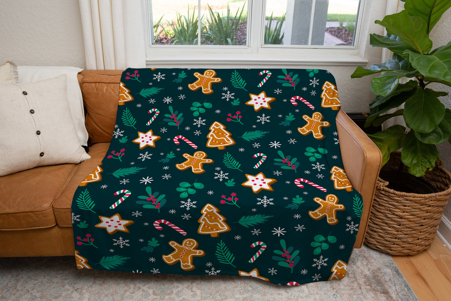 Ginger Bread Man Blanket | Christmas Gift