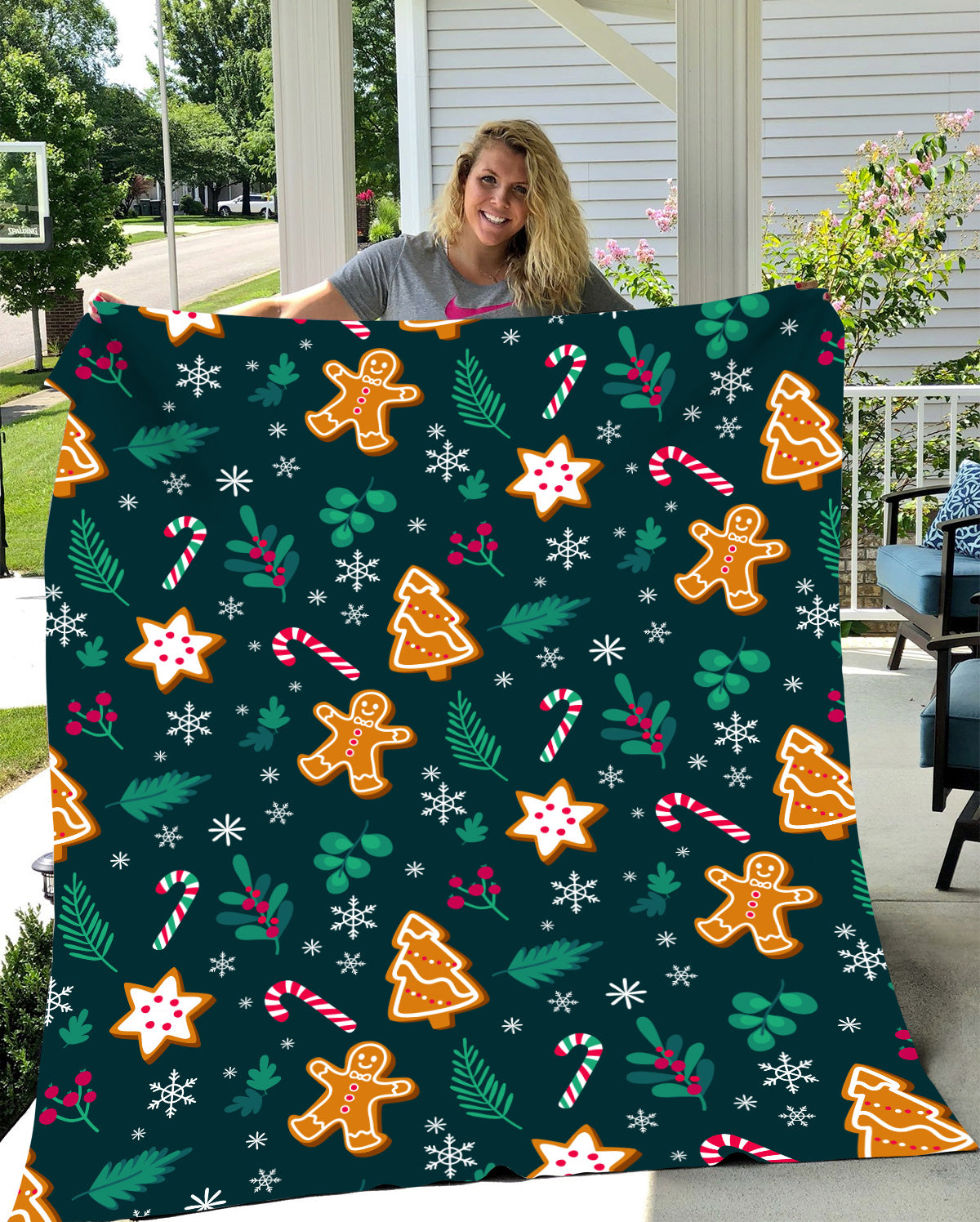 Ginger Bread Man Blanket | Christmas Gift