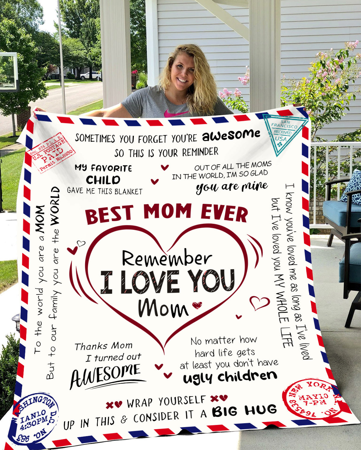 Best Mother Ever Blanket | Valentine's Day Gift, Birthday Gift, Christmas Gift