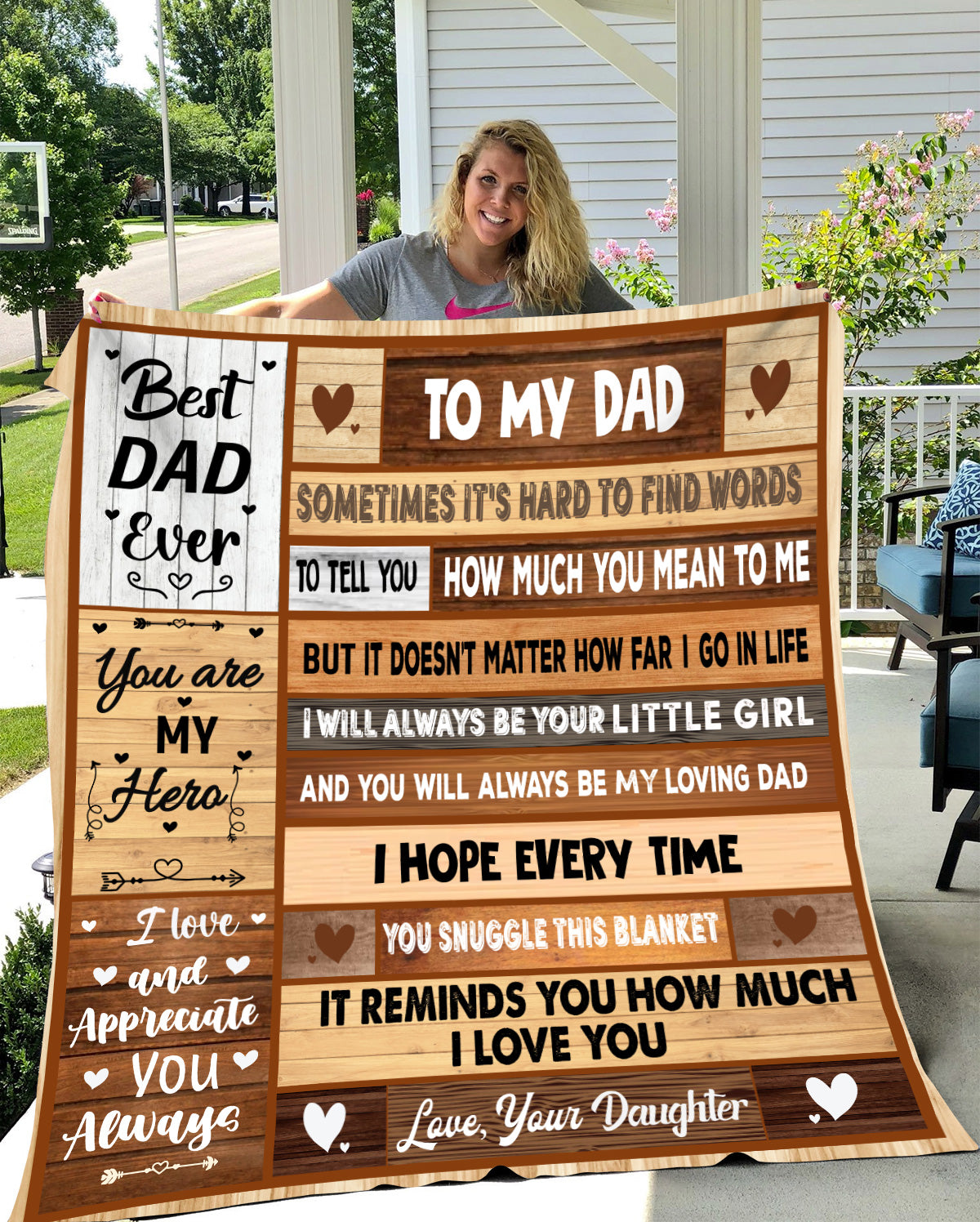 To My Dad | Best Dad Ever Blanket | Christmas, Birthday, Valentine's Day Gift
