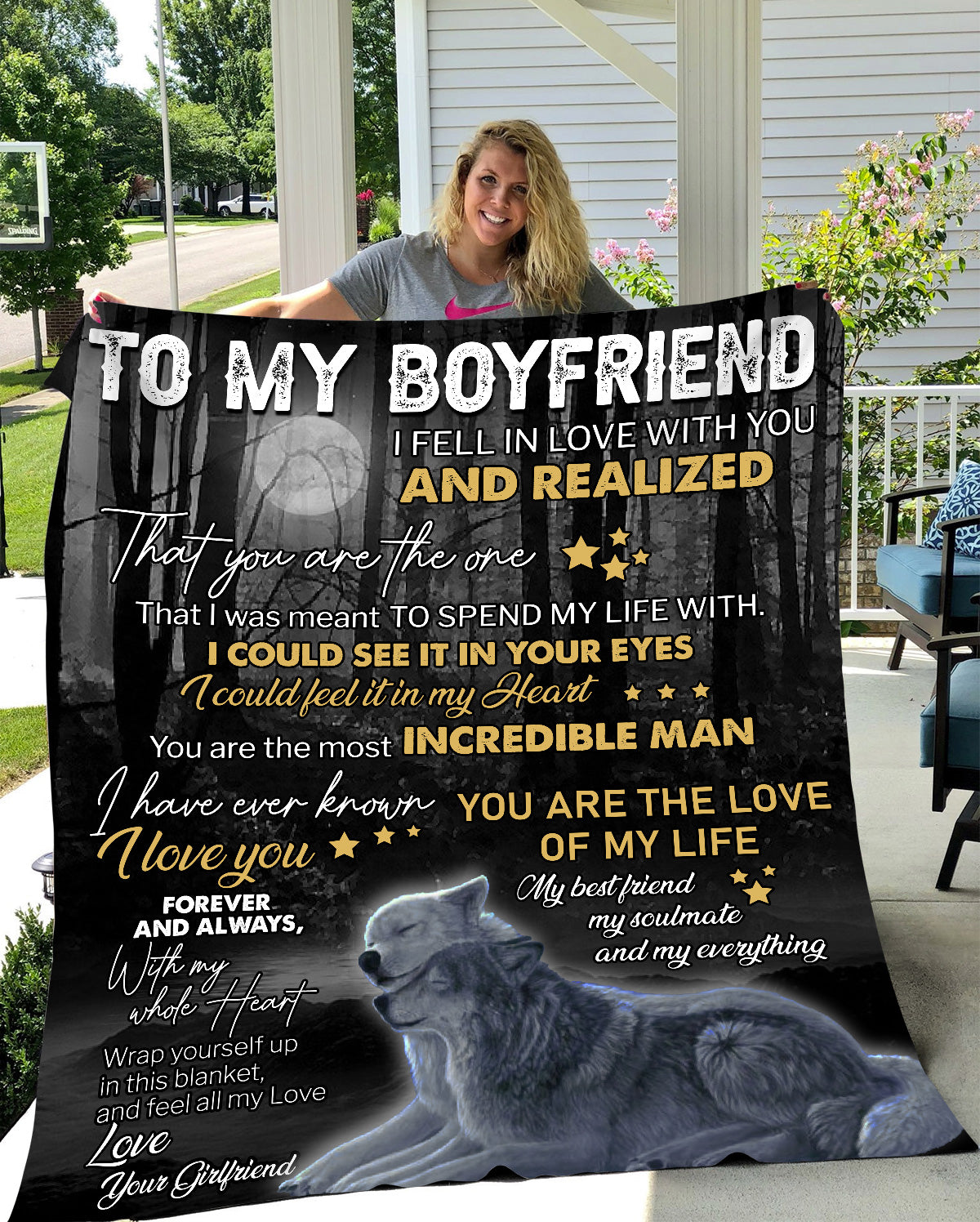 To My Boyfriend | Most Incredible Man | Arctic Fleece Blanket 50x60