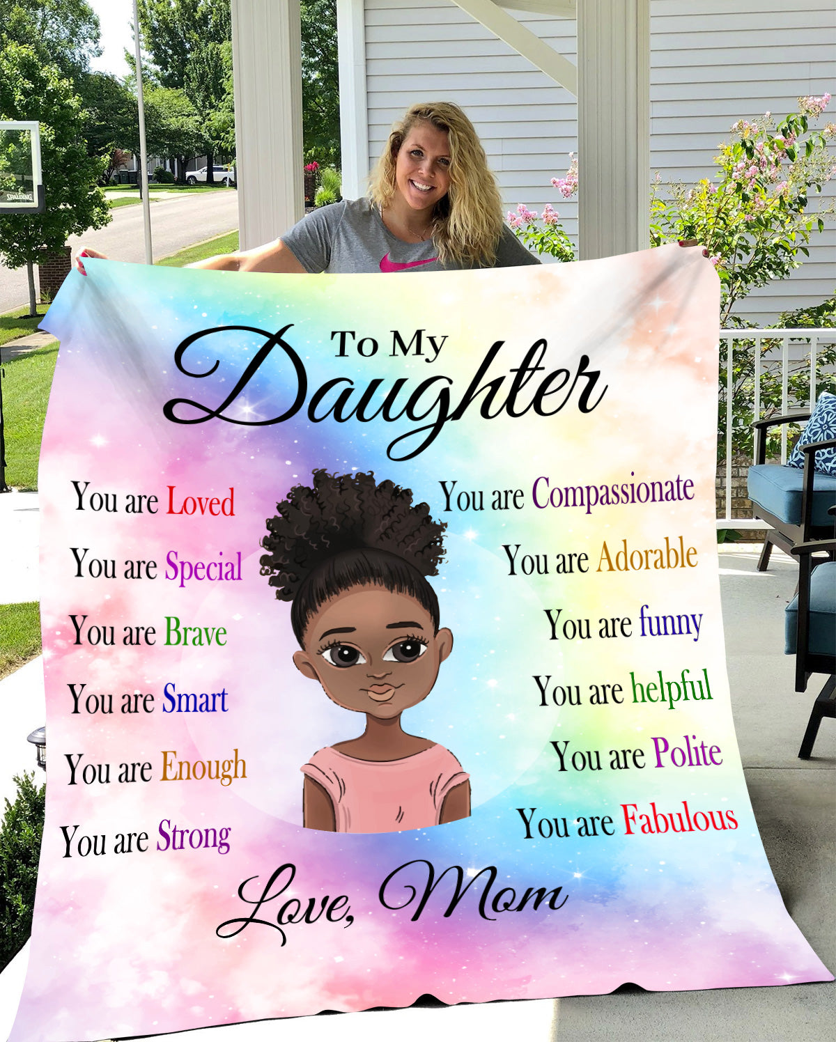To My Daughter, You are Fabulous Blanket | Birthday Gift, Special Occasion Gift, Christmas Gift