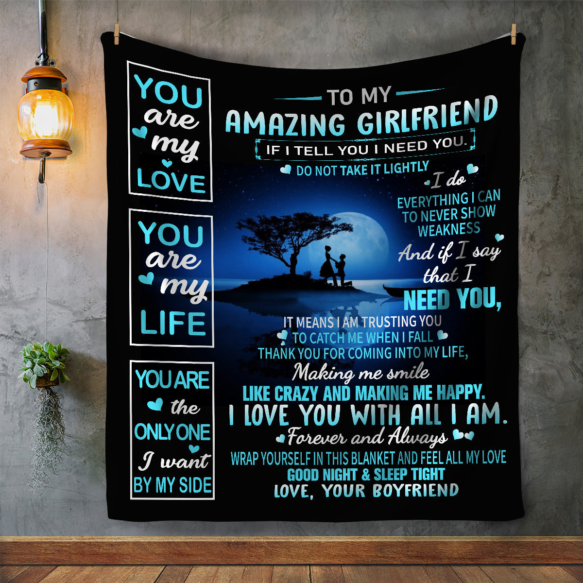 To My Amazing Girlfriend Blanket | Christmas Gift, Birthday Gift