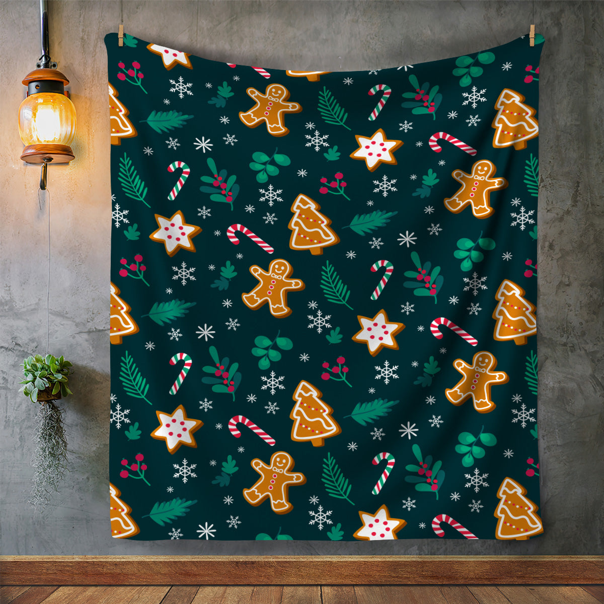 Ginger Bread Man Blanket | Christmas Gift