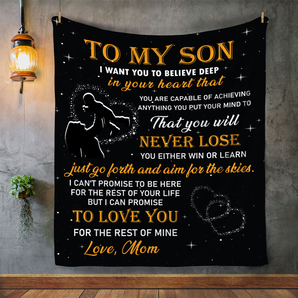 To My Son Blanket | Promise to Love You For the Rest of My Life | Birthday Gift, Special Occasions