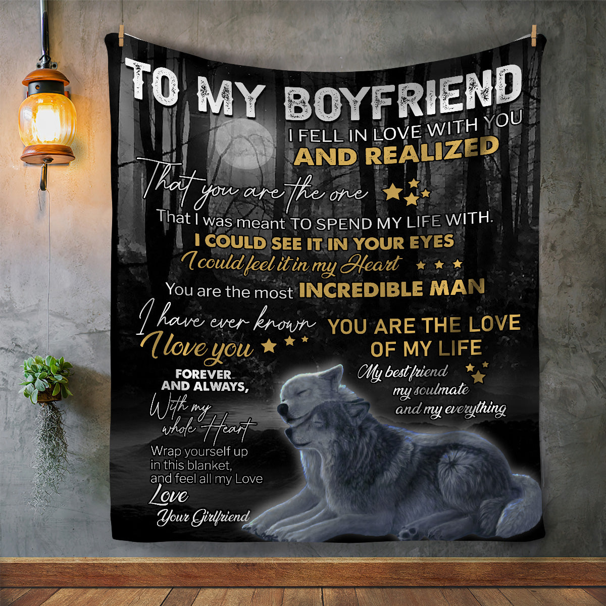 To My Boyfriend | Most Incredible Man | Arctic Fleece Blanket 50x60
