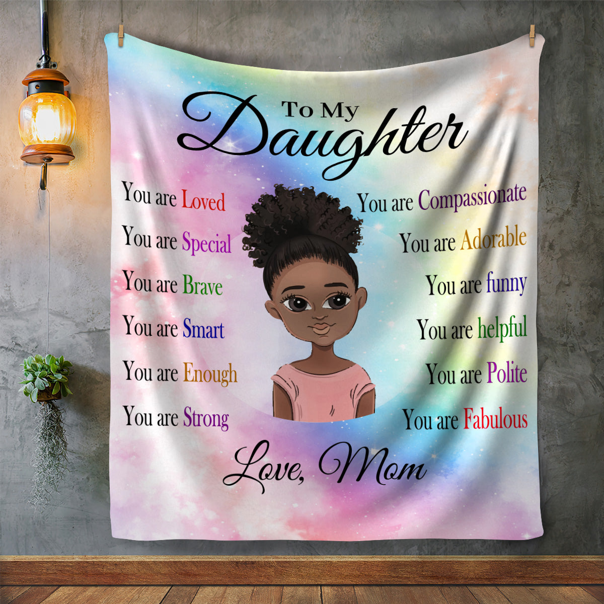 To My Daughter, You are Fabulous Blanket | Birthday Gift, Special Occasion Gift, Christmas Gift