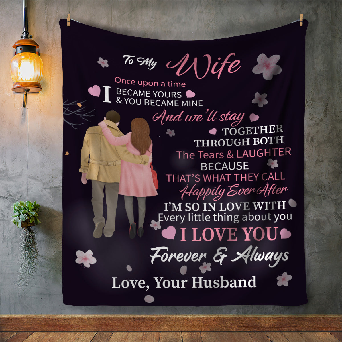 To My Wife, I'm So In Love With You Blanket, Valentine's Day Gift, Birthday Gift, Christmas Gift
