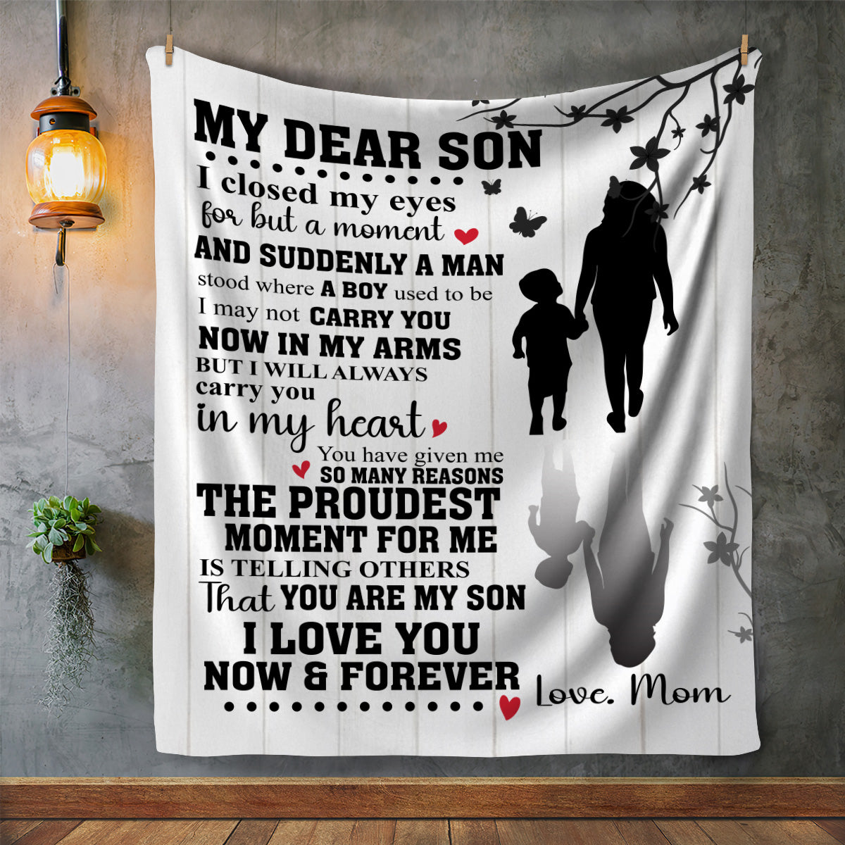 My Dear Son Blanket | Christmas Gift, Birthday Gift, Father's Day Gift