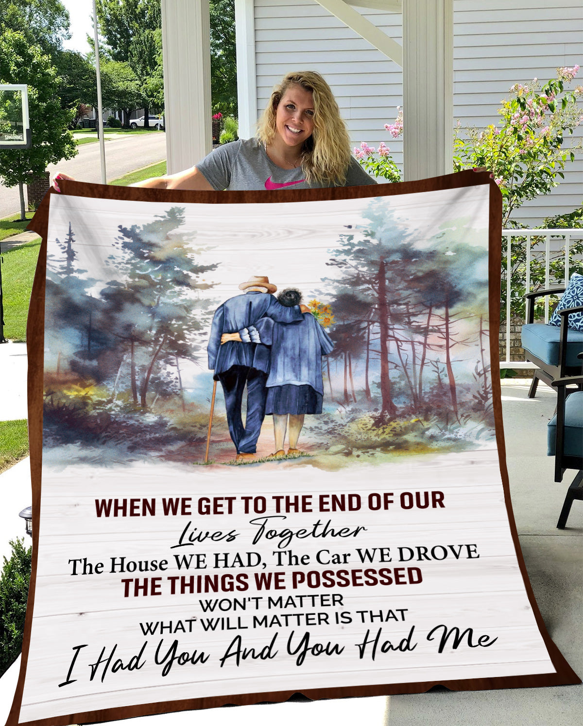 When We Get To The End Of Our Lives Blanket | Valentine's Day, Birthday, Christmas Gift
