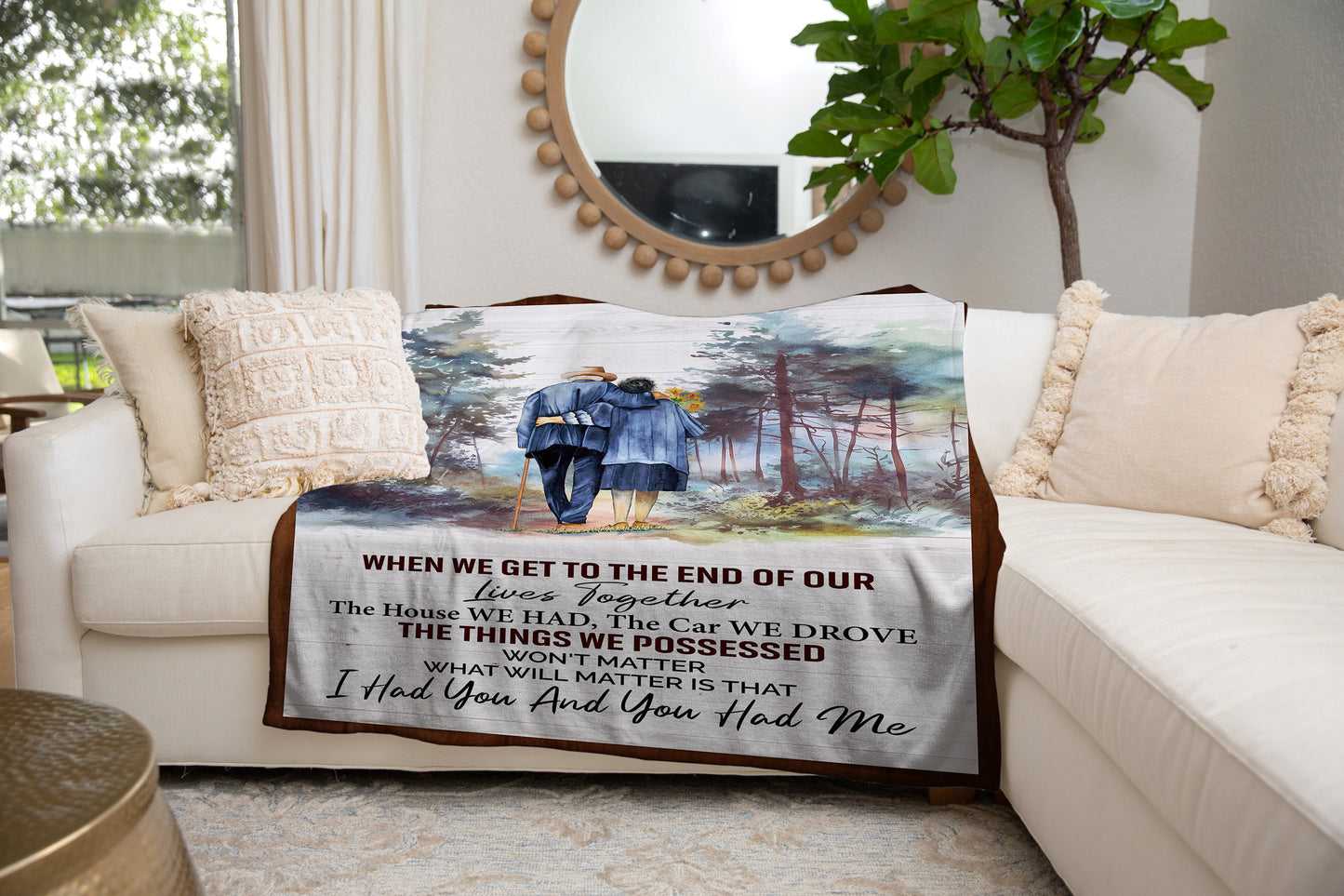 When We Get To The End Of Our Lives Blanket | Valentine's Day, Birthday, Christmas Gift