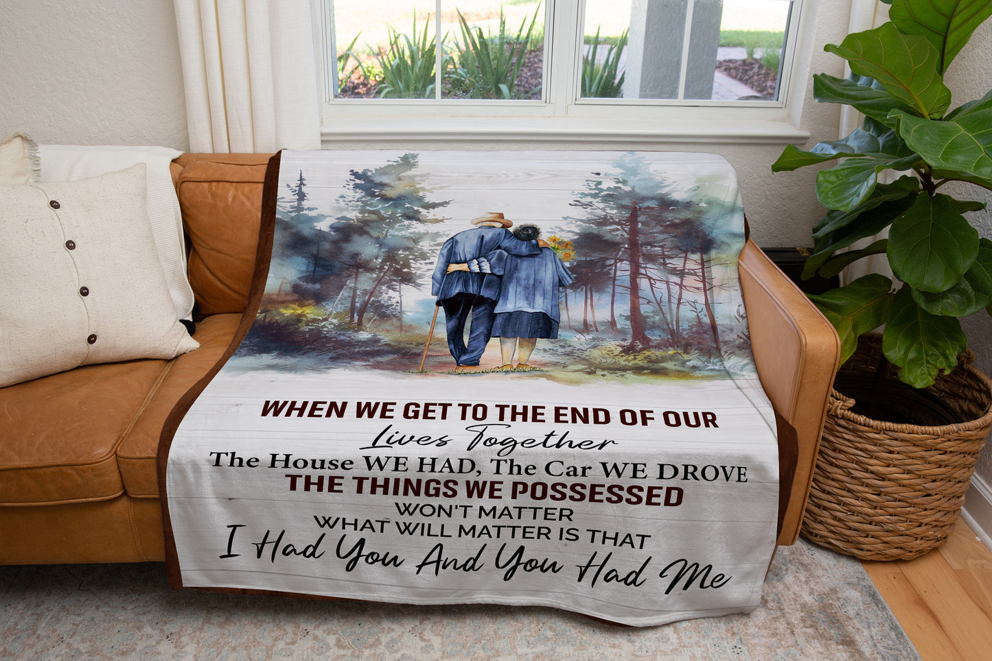 When We Get To The End Of Our Lives Blanket | Valentine's Day, Birthday, Christmas Gift