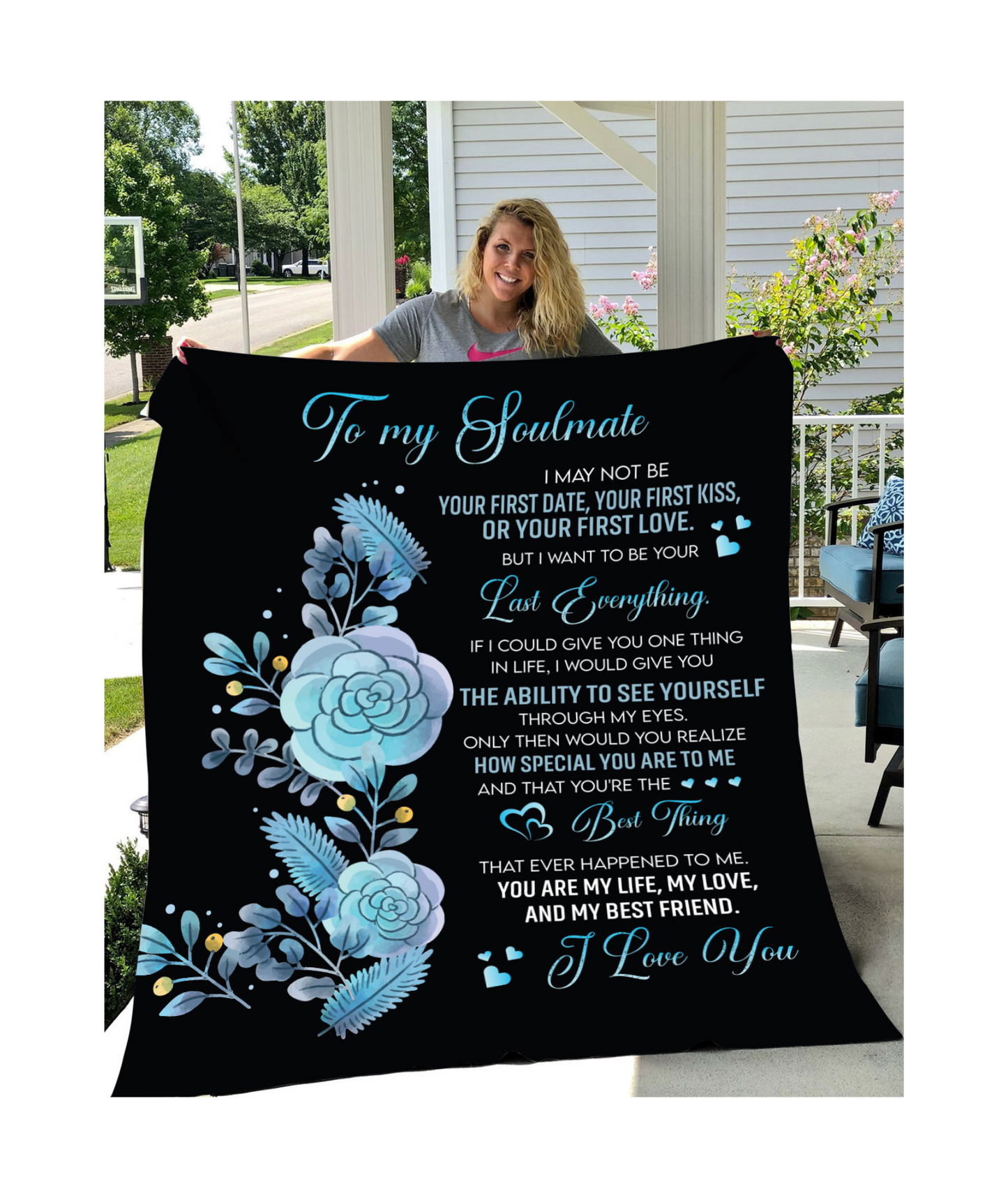 To My Soulmate | I Love You | Arctic Fleece Blanket 50x60
