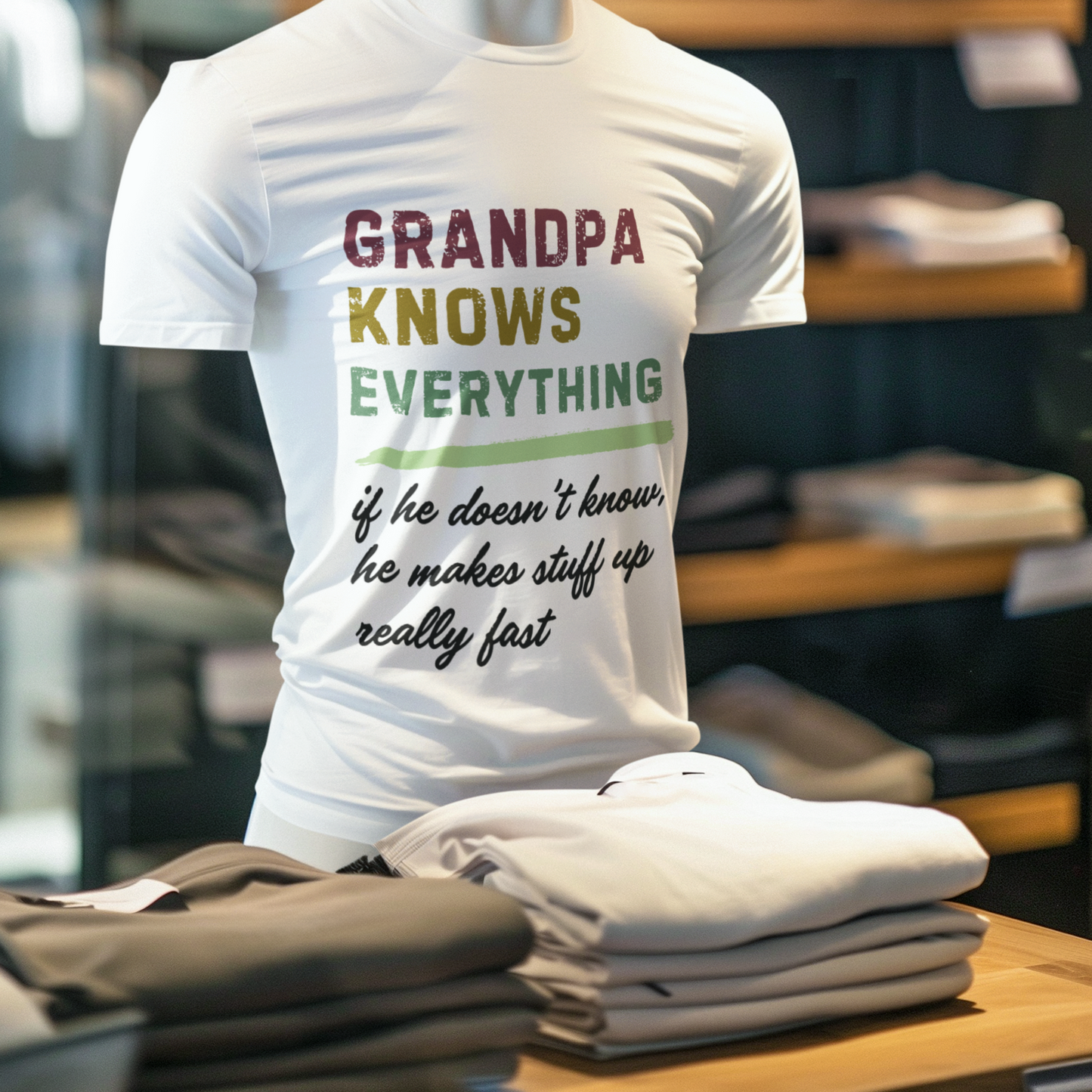 Grandpa Knows Everything T-Shirt