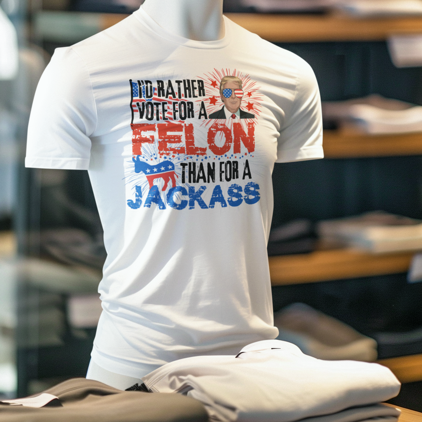 I'd Rather Vote For A Felon T-Shirt