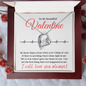 To My Beautiful Valentine | For Wife, Future Wife, Fiancé, Soulmate | Heart Skips A Beat | Forever Love Necklace