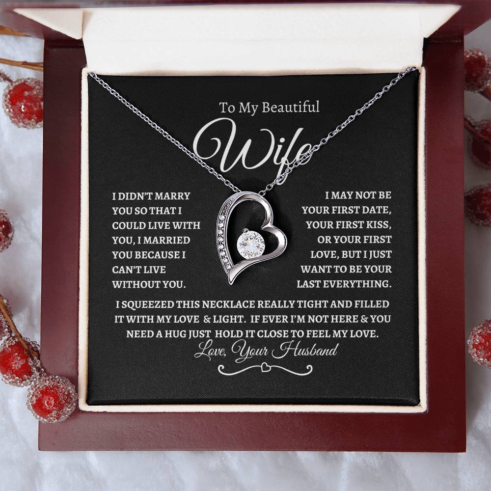To My Beautiful Wife | Forever Love Necklace - BWP