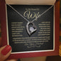 To My Beautiful Wife | Forever Love Necklace - BG