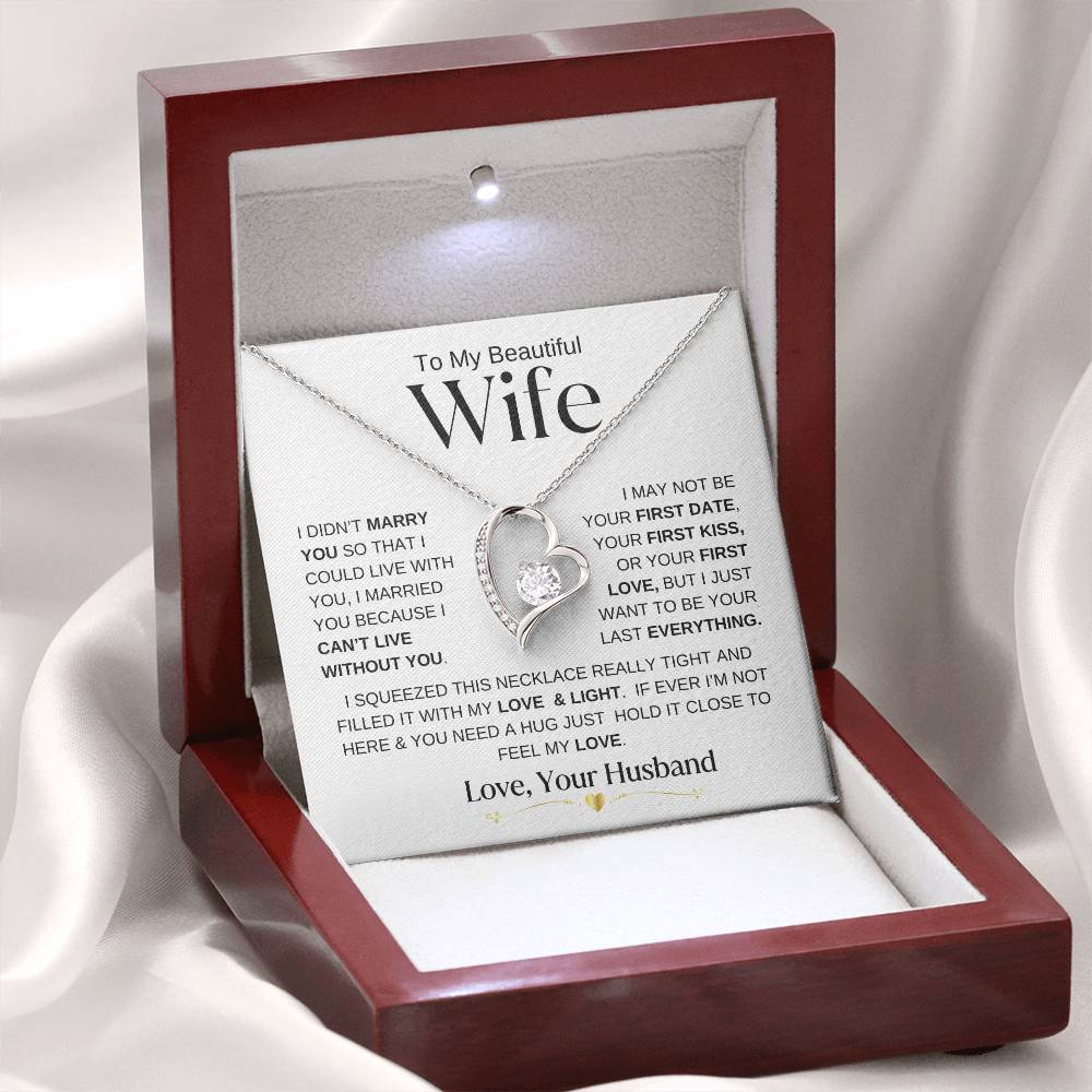 To My Beautiful Wife | Forever Love Necklace - WB2D